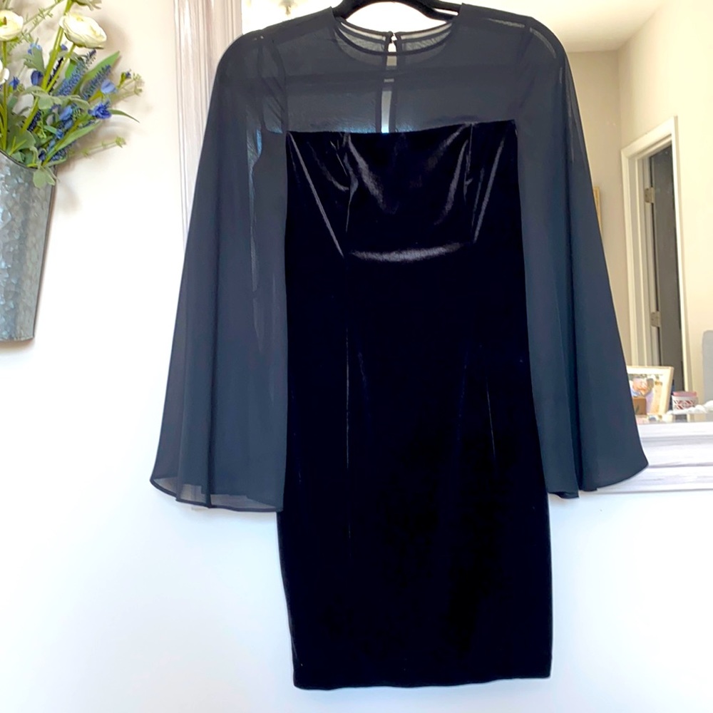 Aidan mattox velvet dress